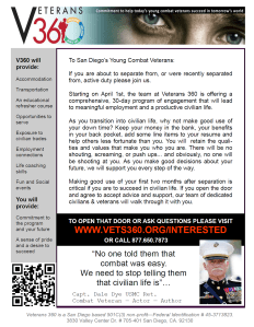 Veterans 360 Recruiting Poster